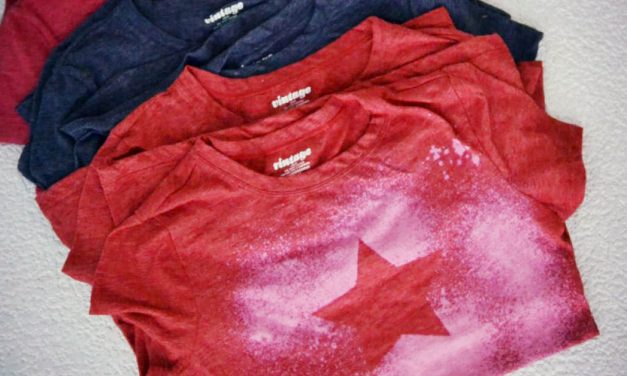 Easy DIY Vintage Freezer Paper Bleach T-Shirts