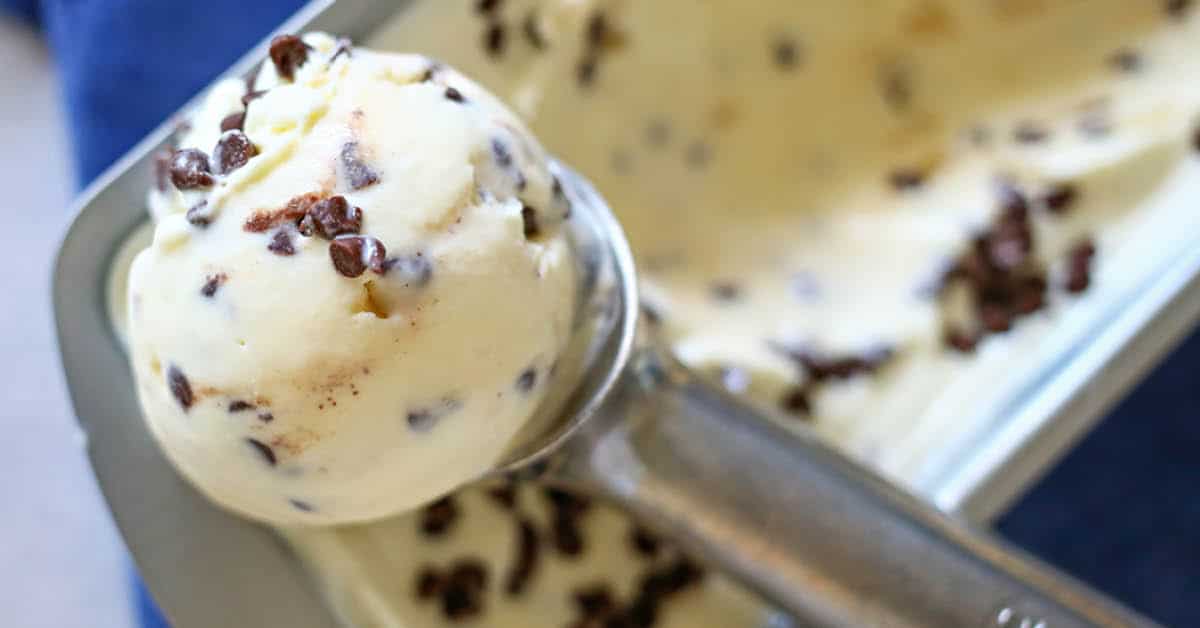 3 Ingredient Chocolate Chip Ice Cream