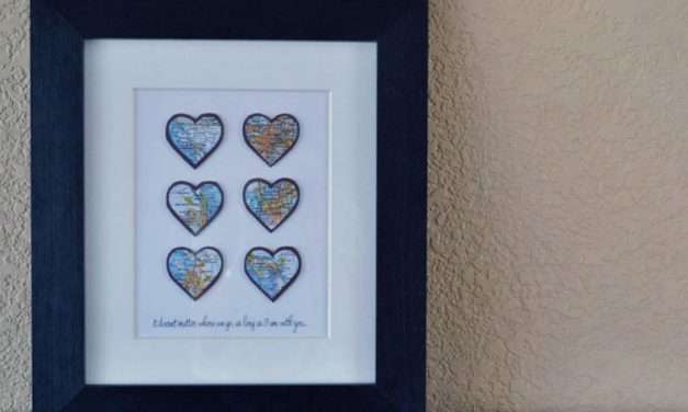 DIY Heart Map Art