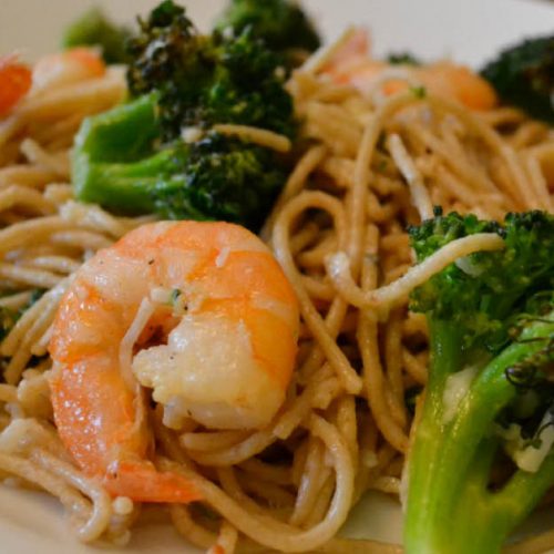 Roasted Shrimp And Broccoli Pasta Living Well Spending Less