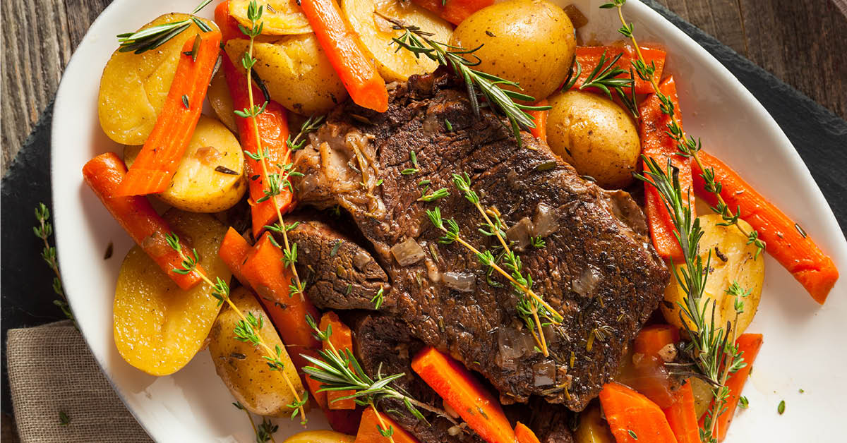 The BEST Slow Cooker Pot Roast - Thriving Home