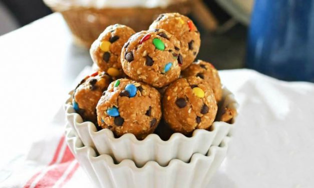 No Bake M&M Cookie Balls