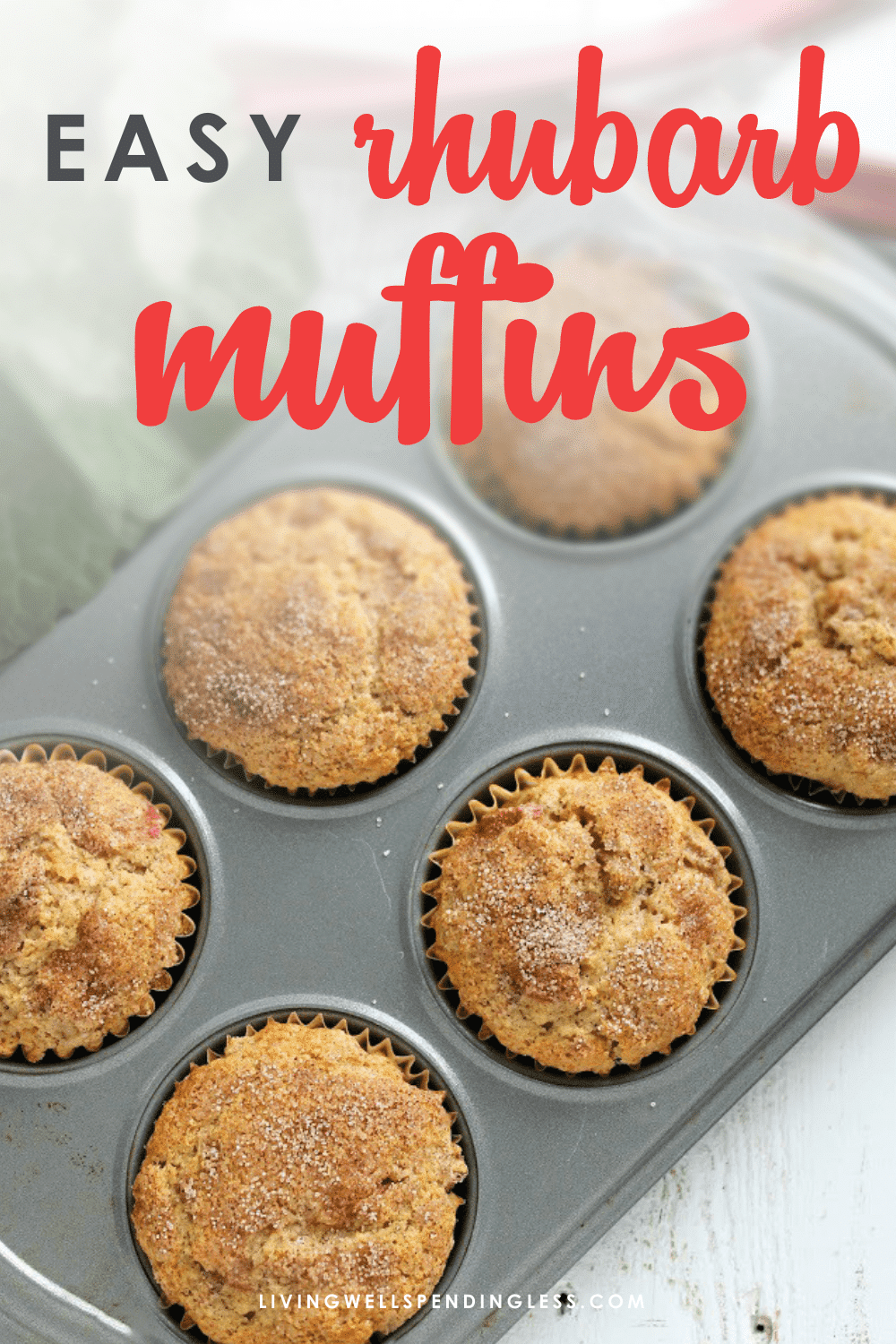 Easy Gluten-Free Rhubarb Muffins