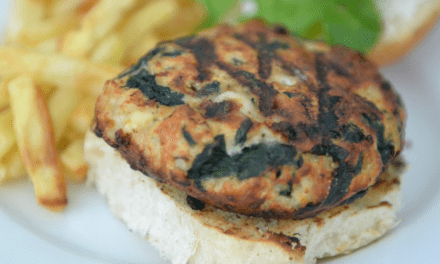 Easy Spinach & Feta Turkey Burgers