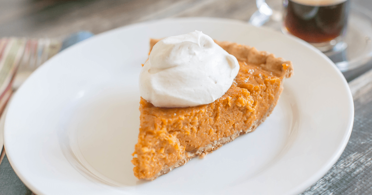 Sweet Potato Pie with Maple Whipped Cream