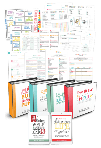 Streamlining your home life is easier than you think. Our easy-to-follow tips, step-by-step instructions, and practical worksheets will help you create better systems for cleaning & decluttering your space, managing your budget, organizing your schedule, and getting food on the table faster and easier. Our incredible tools are split into four distinct areas--Home 101, Smart Money, Food Made Simple, & Life Skills. Here are just a few of the many, many resources included in this amazing digital library.