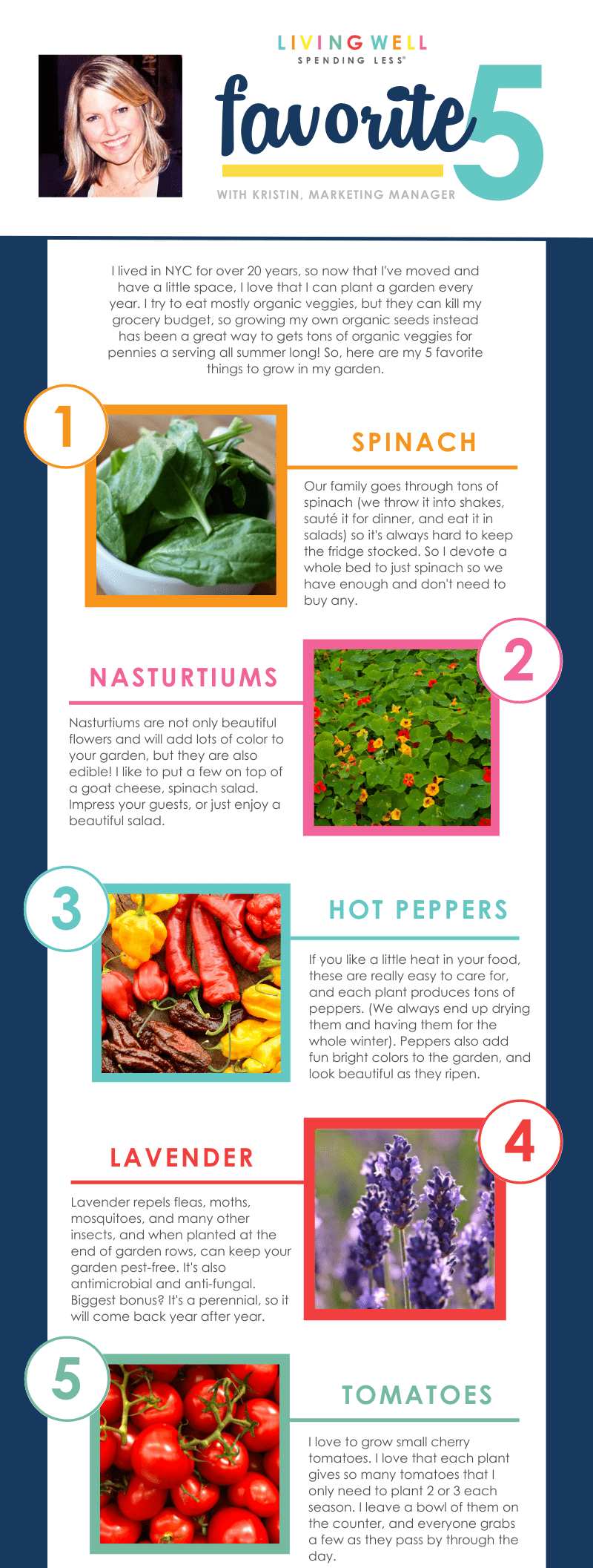 Favorite 5 Things to Grow in the Garden Organic NonGMO Seeds